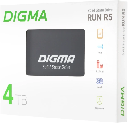Накопитель SSD Digma SATA-III 4TB DGSR2004TR53T Run R5 2.5"