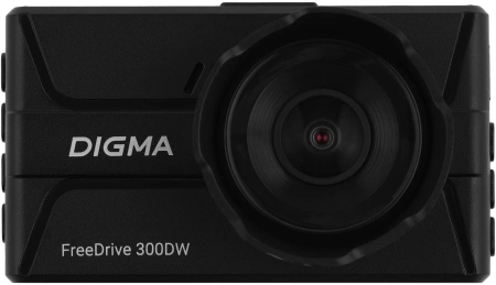 Видеорегистратор Digma FreeDrive 300DW черный 2Mpix 1440x2560 1440p 130гр.