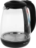 Чайник электрический Vitek VT-1173 1.7л. 2200Вт прозрачный/черный корпус: стекло