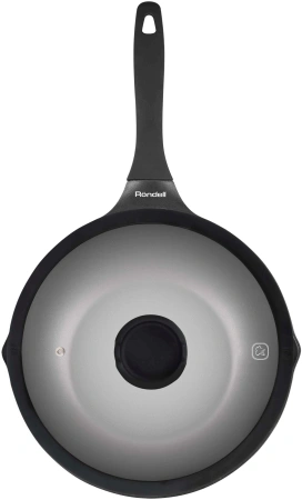 Сковорода ВОК (WOK) Rondell Royal Blue RDA-1548 круглая 28см покрытие: Eclipse HB ручка несъемная (с крышкой) синий