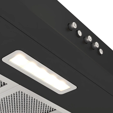 Вытяжка встраиваемая Elikor ECO BK 50 черный управление: кнопочное (2 мотора)