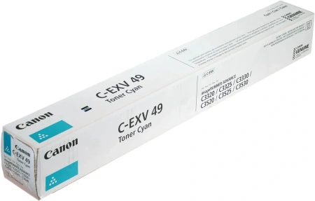Тонер Canon C-EXV49C 8525B002 голубой туба для копира iR-ADV C33xx