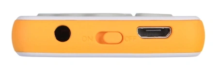 Плеер Hi-Fi Flash Digma S4 8Gb белый/оранжевый/1.8"/FM/microSDHC