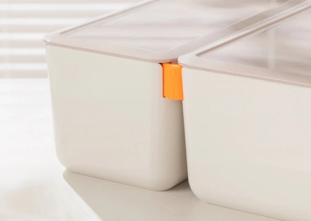 Короб для хранения Deli XDM10green 1отд. 212x105x93.5мм зеленый/серый пластик