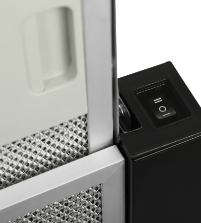 Вытяжка встраиваемая Hyundai HBH 6230 BK черный управление: кулисные переключатели (1 мотор)