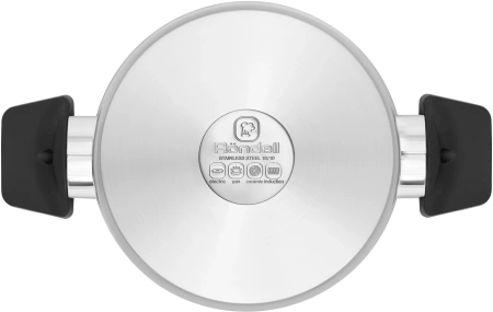 Кастрюля Rondell Strike RDS-715 4.8л. d=24см (с крышкой) стальной