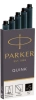 Картридж Parker Quink Z11 (CW1950382) черные чернила для ручек перьевых (5шт)