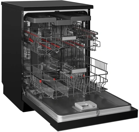 Посудомоечная машина Weissgauff DW 6140 черный/серебристый (полноразмерная) инвертер