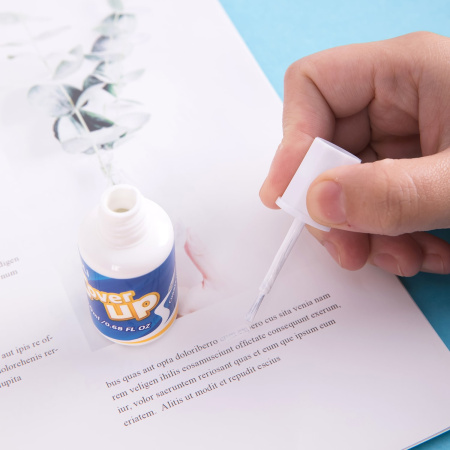 Жидкость коррект. Deli E39291 на основе растворителя кисточка белый 20мл