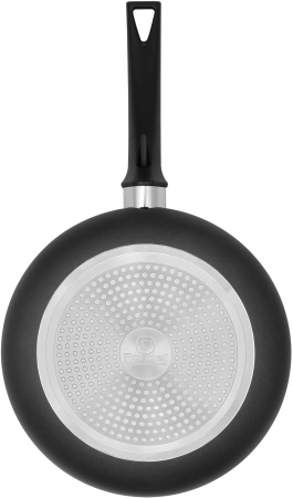 Сковорода Rondell Arabesco RDA-577 круглая 24см покрытие: Xylan Plus ручка несъемная (с крышкой) серый