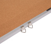 Доска пробковая Deli E39053 пробка коричневый 60x90см алюминиевая рама