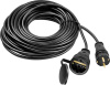Удлинитель силовой Stayer 55026-20 3x1.5кв.мм 1розет. 20м КГ без катушки черный
