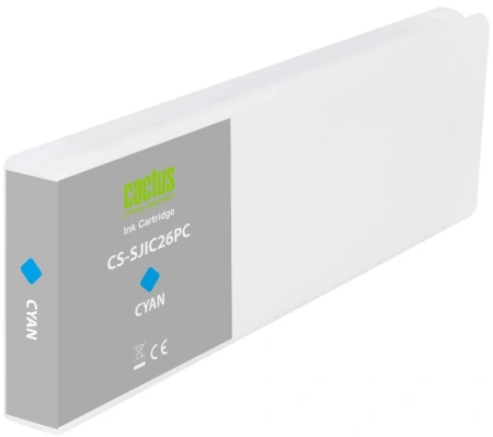 Картридж струйный Cactus CS-SJIC26PC C33S020619 голубой (295мл) для Epson ColorWorks TM-C7500
