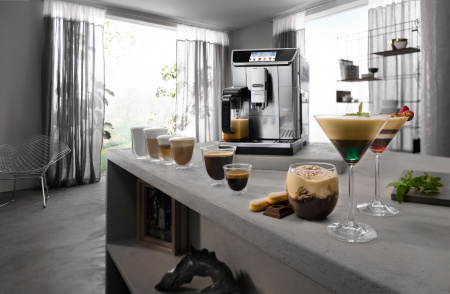 Кофемашина Delonghi PrimaDonna Elite Experience ECAM650.85.MS 1450Вт серебристый/черный
