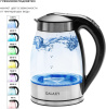 Чайник Galaxy Line GL 0556 1.8л. 2200Вт нержавеющая сталь/черный (стекло/металл/пластик)
