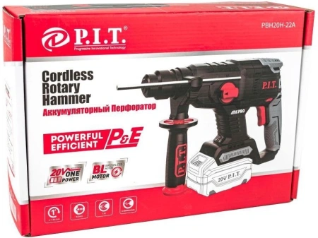 Перфоратор P.I.T. PBH20H-22A патрон:SDS-plus уд.:1.5Дж аккум.