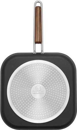 Сковорода-гриль Rondell Fjord RDA-1798 квадратная 26см покрытие: Xylan Plus ручка несъемная (без крышки) черный