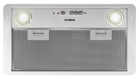 Вытяжка встраиваемая Hyundai HBB 6035 W белый управление: кнопочное (1 мотор)