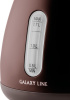 Чайник Galaxy Line GL 0343 1.7л. 2200Вт коричневый (металл/пластик)