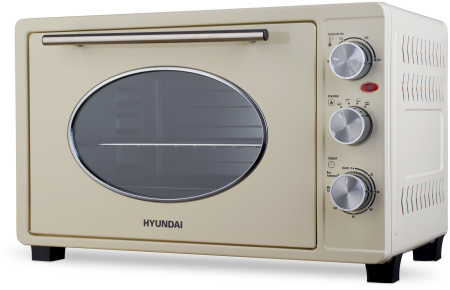 Мини-печь Hyundai MIO-HY084 33л. 1500Вт бежевый/хром
