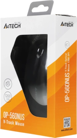 Мышь A4Tech OP-560NUS черный оптическая 1200dpi silent USB 2but