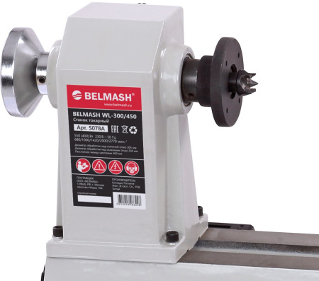 Станок токарный Belmash WL-300/450 550W (S078A)