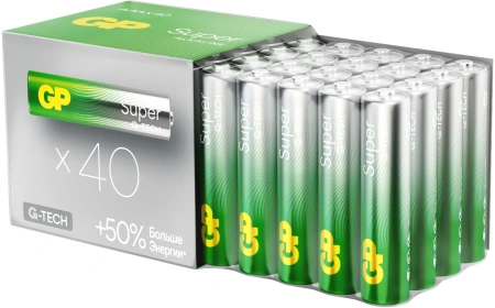Батарея GP Super Alkaline 24AA21-2CRSWC40 AAA (40шт) спайка