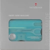 Швейцарская карта Victorinox SwissCard Nailcare (0.7240.T21) бирюзовый полупрозрачный коробка подарочная