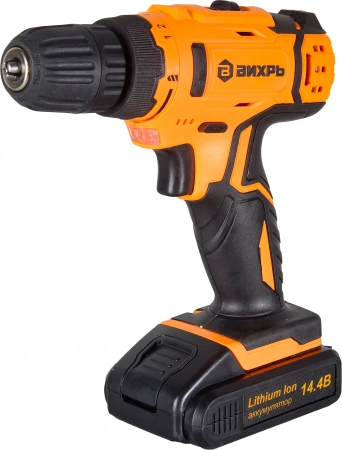 Дрель-шуруповерт Вихрь ДА-14,4Л-2К аккум. патрон:быстрозажимной (кейс в комплекте) (72/14/8)