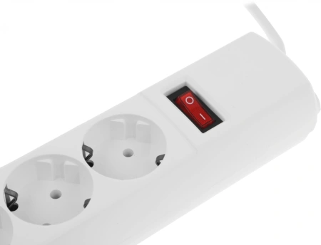 Сетевой фильтр Юнивольт 00-00000406 3м (5 розеток) белый (коробка)