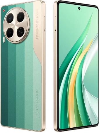 Смартфон Tecno Camon 30 5G 256Gb 8Gb моноблок 3G 4G 6.78" 1080x2436 Android 14 50Mpix 802.11 a/b/g/n/ac NFC GPS GSM900/1800 TouchSc Protect