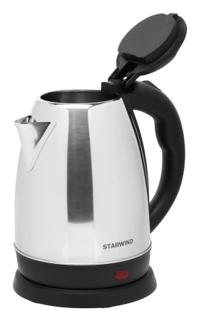 Чайник электрический Starwind SKS1053 1.8л. 1500Вт серебристый/черный (корпус: нержавеющая сталь/пластик)