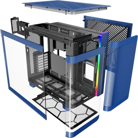 Корпус Montech King 95 голубой без БП ATX 9x120mm 6x140mm 2xUSB3.0 audio bott PSU