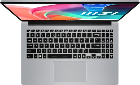 Ноутбук MSI Modern 15 F13MG-254RU Core i5 1335U 16Gb SSD512Gb Intel Iris Xe graphics 15.6" IPS FHD (1920x1080) Windows 11 Professional silver WiFi BT Cam (9S7-15S122-254)