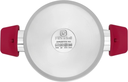 Кастрюля Rondell Strike RDS-813 2л. d=18см (с крышкой) стальной