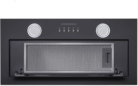 Вытяжка встраиваемая Maunfeld TRAPEZE 602IG черный управление: кнопочное (1 мотор)