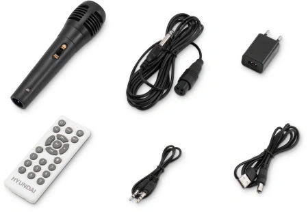 Минисистема Hyundai H-MC1236 черный 40Вт FM USB BT micro SD