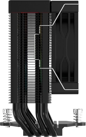 Устройство охлаждения(кулер) Bloody BD-AC150-ARGB1 ARGB Soc-AM5/AM4/1151/1200/2066/1700 черный 4-pin 11-23dB Al+Cu LCD 150W 365gr Ret (BD-AC150-ARGB1-BK)