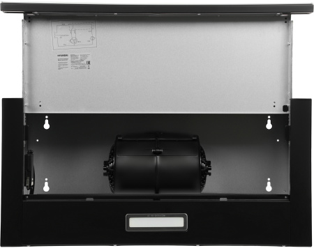 Вытяжка встраиваемая Hyundai HBH 6230 BK черный управление: кулисные переключатели (1 мотор)