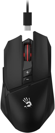 Мышь A4Tech Bloody R36 Ultra черный оптическая (12000dpi) беспроводная USB (7but)