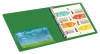 Папка на 4-х кольцах Бюрократ -0827/4RGRN A4 пластик 0.7мм кор.27мм внутр. с вставкой зеленый
