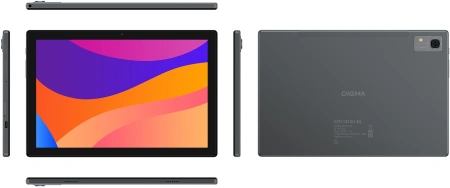 Планшет Digma CITI 1313C 4G SC9863A1 (1.6) 8C RAM3Gb ROM32Gb 10.1" IPS 1280x800 4G 2Sim Android 13 темно-серый 5Mpix 2Mpix BT WiFi microSD 128Gb 6000mAh
