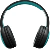 Гарнитура накладные Digma BT-15 черный/голубой беспроводные bluetooth оголовье (BT-15BLB)