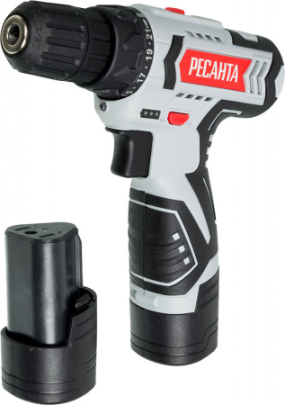 Дрель-шуруповерт Ресанта ДА-12-2ЛК аккум. патрон:быстрозажимной (кейс в комплекте) (75/14/2)