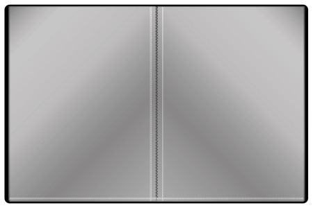 Папка с 60 прозр.вклад. Silwerhof Perlen 292961-77 A4 1мм карман серебристый металлик