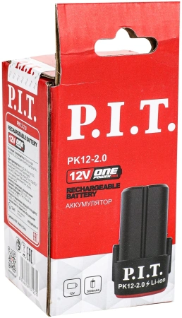 Батарея аккумуляторная P.I.T. OnePower PK12-2.0 12В 2Ач Li-Ion (PK12-2.0)