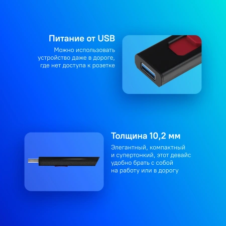 Накопитель SSD A-Data USB 3.1 2TB SC610-2000G-CBK/RD SC610 1.8" черный