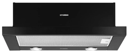 Вытяжка встраиваемая Hyundai HBH 6232 BK черный управление: кулисные переключатели (1 мотор)