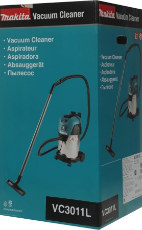 Строительный пылесос Makita VC3011L (уборка: сухая/влажная) зеленый