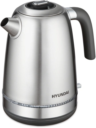 Чайник электрический Hyundai HYK-S5806 1.7л. 2200Вт серебристый матовый/черный (корпус: нержавеющая сталь)